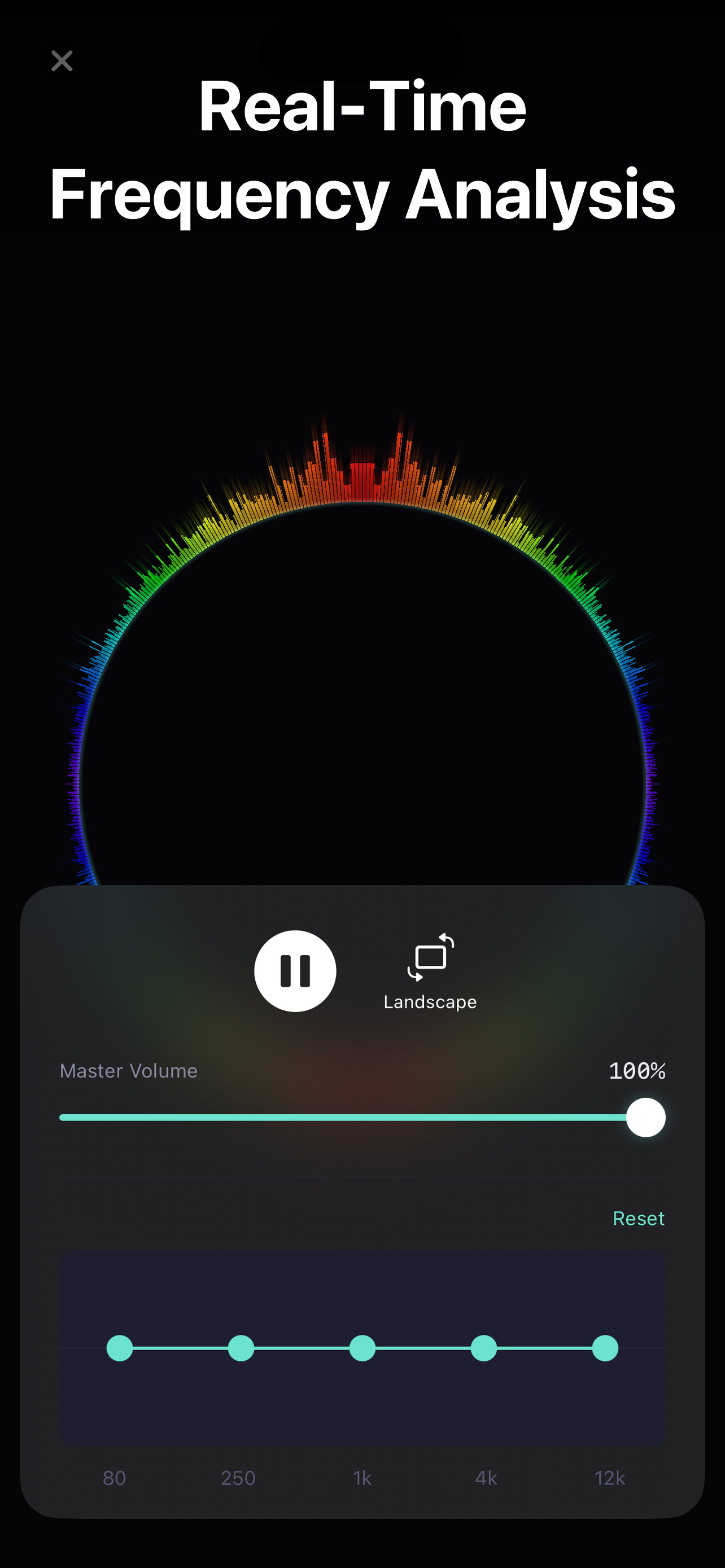 FOCUS-ON Screenshot - Spectrum Visualizer Circle